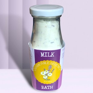 Kąpiel w mleku rumiankowym Serenity | Organiczna naturalna kąpiel w spa z pełnego mleka