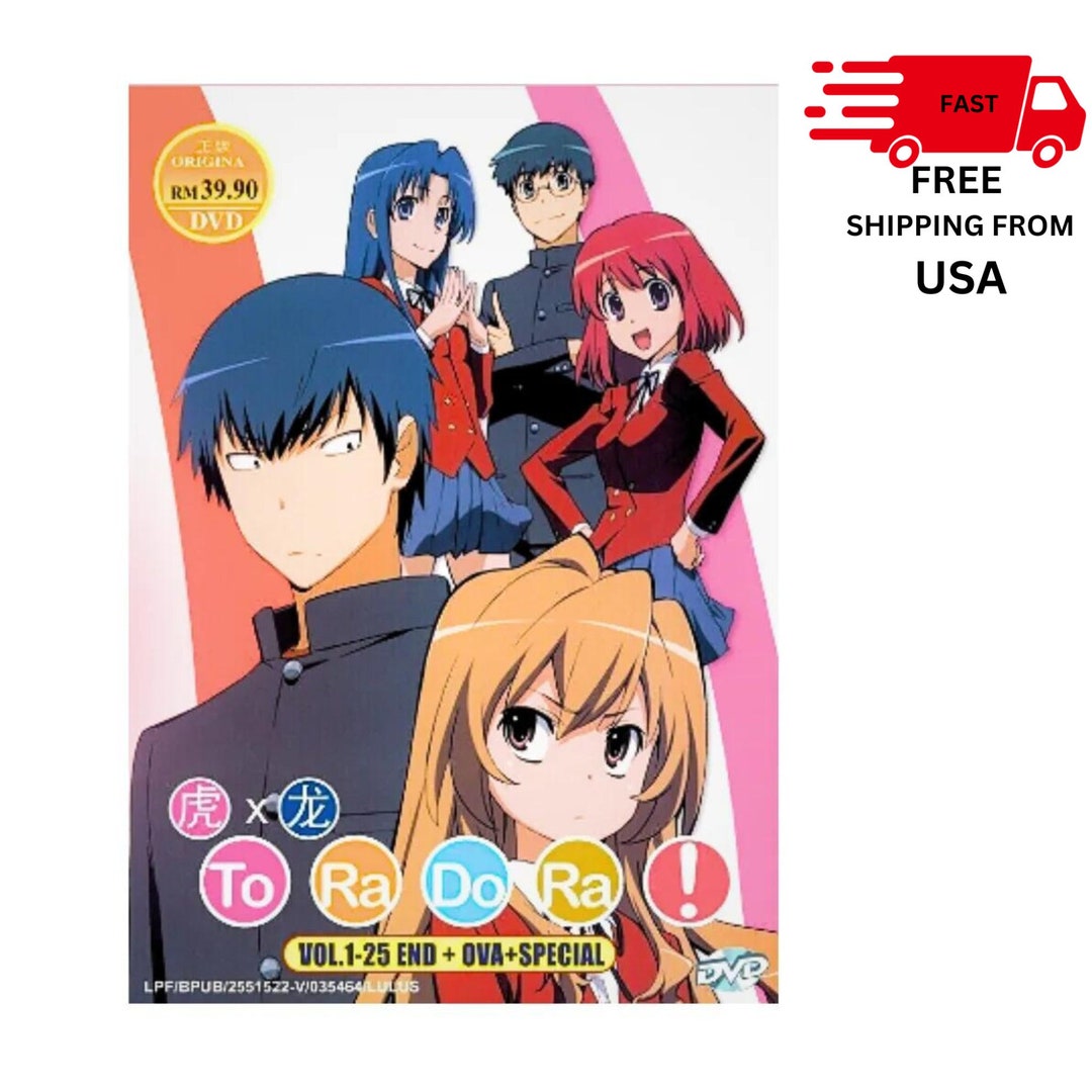 DVD Anime Toradora tiger X Dragon TV Series 125 End ovaspecial eng Dubbed Complete