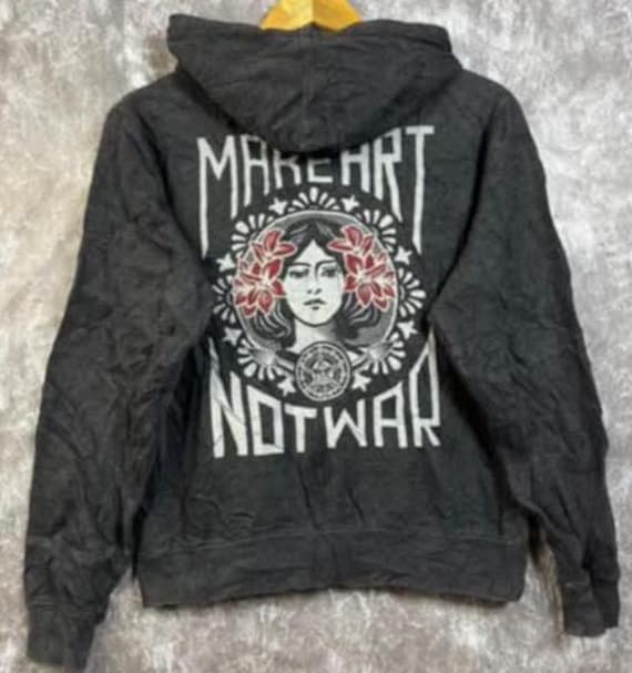 【A Good Bad Influence】新鋭ブランドMAKE MOSH NOT WAR HOODIE Vintage “make Art Not War” Hoodie | Retro Boho Peace