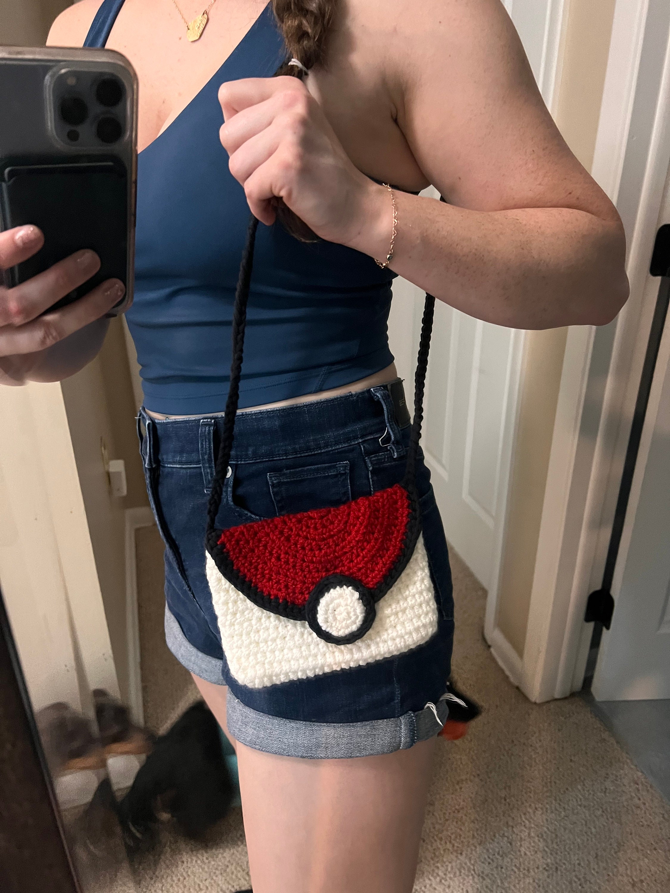 Pokemon Backpack Pattern Pokemon Crochet Bag - PATTERN - Pokeball Crochet Purse - PDF Digital ...