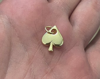 18K Goldpik-Kartenanhänger für Halskette, Armband, Schmuckherstellungszubehör