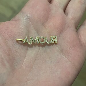 18K Gold Filled CZ Micro Pave Amour Pendant Charm for DIY Handmade Earring Necklace Bracelet Keychain Craft Accessories