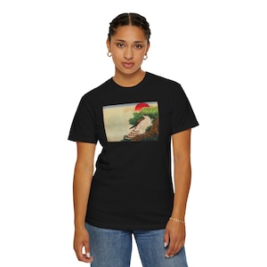 Japanese Hawk Ukiyoe T Shirt | Traditional Samurai Bird Art Tee | Edo Style Warrior Spirit Shirt | Vintage Japanese Nature Graphic Top
