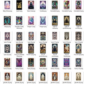 Tarot Card PNG bundle, 400 Funny Tarot Card Bundle, Sublimation Design, Trendy T-Shirt PNG Files, Mom Tarot Card Png, Tarot Card Sarcastic image 2