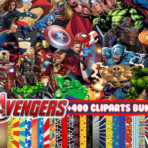 400+ Super Heroes Mega Bundle, Avengers Clipart, PNG Heroes, Avangers, Spiderman clipart, Avengers PNG, Superheroes Clipart, Superhero PNG