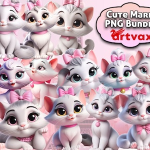 3d Marie png bundle, Aristocats PNG, Cats Paris PNG Clipart bundle, instant Download Clipart sublimation