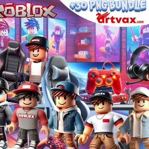 Gaming Roblocks Clipart Bundle, Fun Designs for Gaming-Themed Projects, digital paper, 3D Png Clipart Design