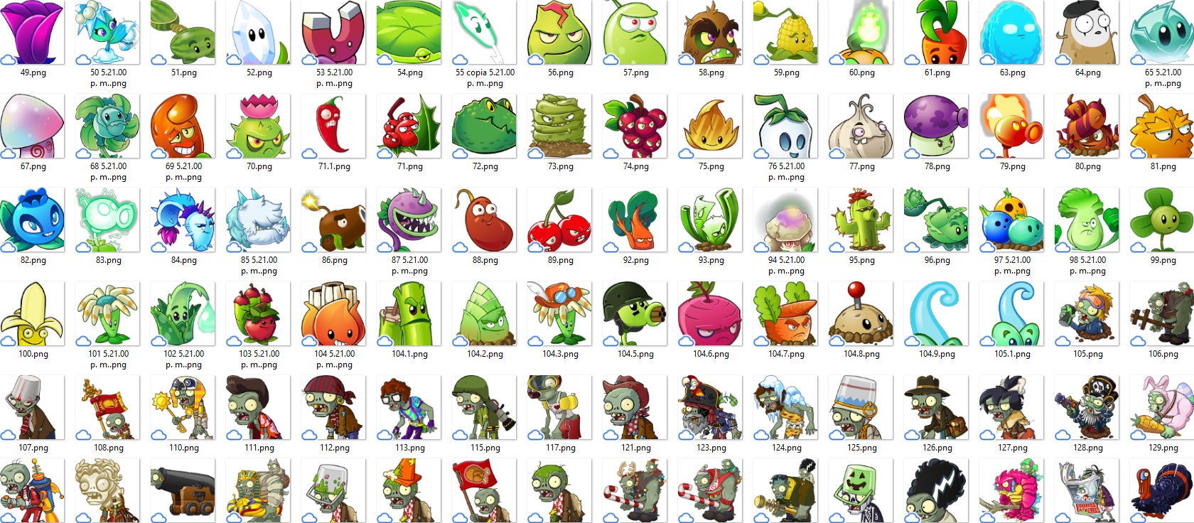 Plants Vs Zombies Heros Clipart Bundle, Plants Vs Zombies Png Bundle ...