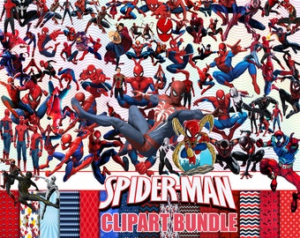Clipart Spiderman png Bundle for sublimation, Superhero png clipart, spider png man, baby spiderman sublimation, Instant Download Spidey png