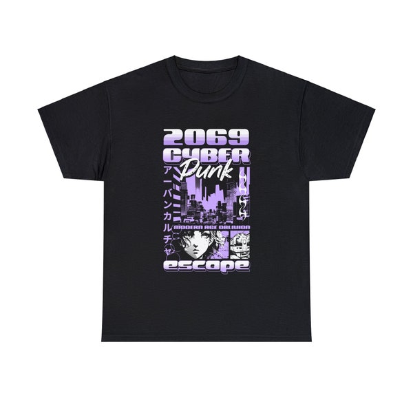 Cybertech Japanese streetwear style city at night #2 - futuristic, cyber tech, neon- tokyo anime japanese style Unisex T-Shirt