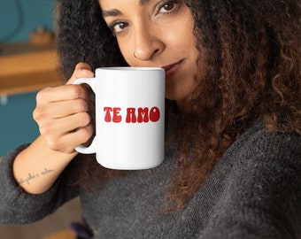 Mug 15oz, Je t'aime, Tasse à café / Cadeau Saint Valentin / pour papa / pour maman, cadeau pour mari, femme.