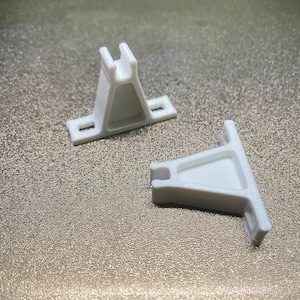 Set of two Clips for fixing kitchen drawer fronts compatible with Ikea image 1