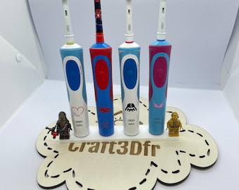 Oral-B Electric Toothbrush Holder with Lego Compatible Bases