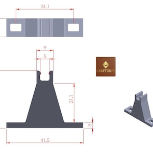 Set of two Clips for fixing kitchen drawer fronts compatible with Ikea image 4