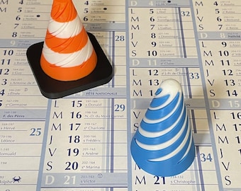 Impossible Cone - Spiral Fidget - 3D Printed - Traffic Cone - Anti-stress and Anti-anxiety Gadget/Toy