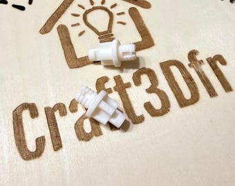 Set of two clips for fixing reinforcement bars, kitchen drawer fronts