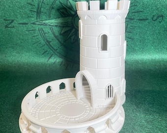 Dice Tower for Board Games and Role Playing Games (3D Printed Physical Item)
