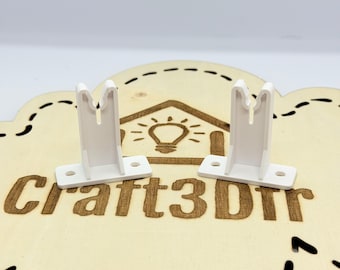 Set of two clips for fixing kitchen cabinet front panels, compatible with Bricot Dépôt and other brands