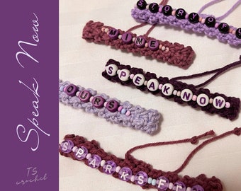 Taylor Swift Crocheted Friendship Bracelet Design (SPEAK NOW COLLECTION)