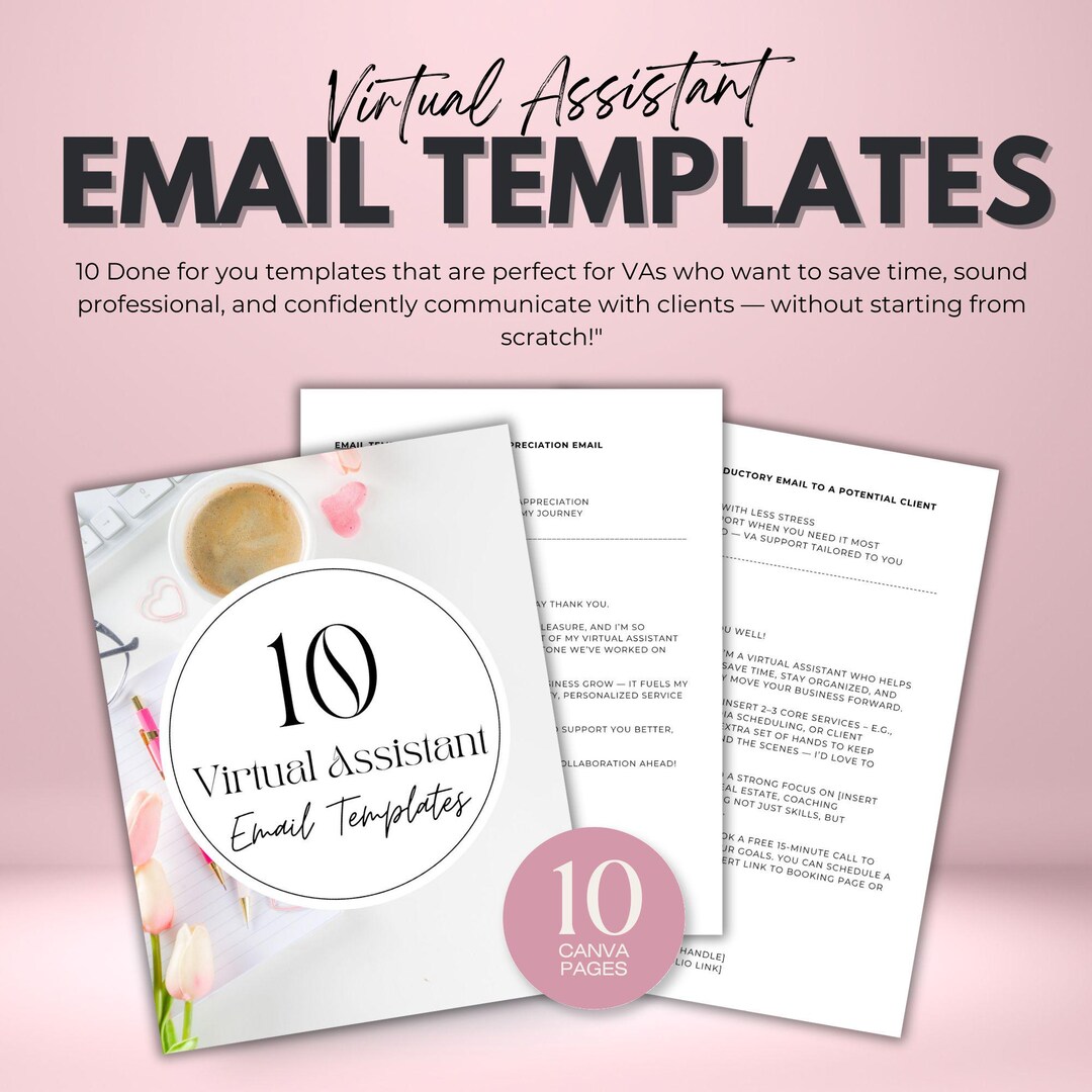 Welcome Caps Script Email Welcome Sequence Templates for Virtual Assistants, Email List ...