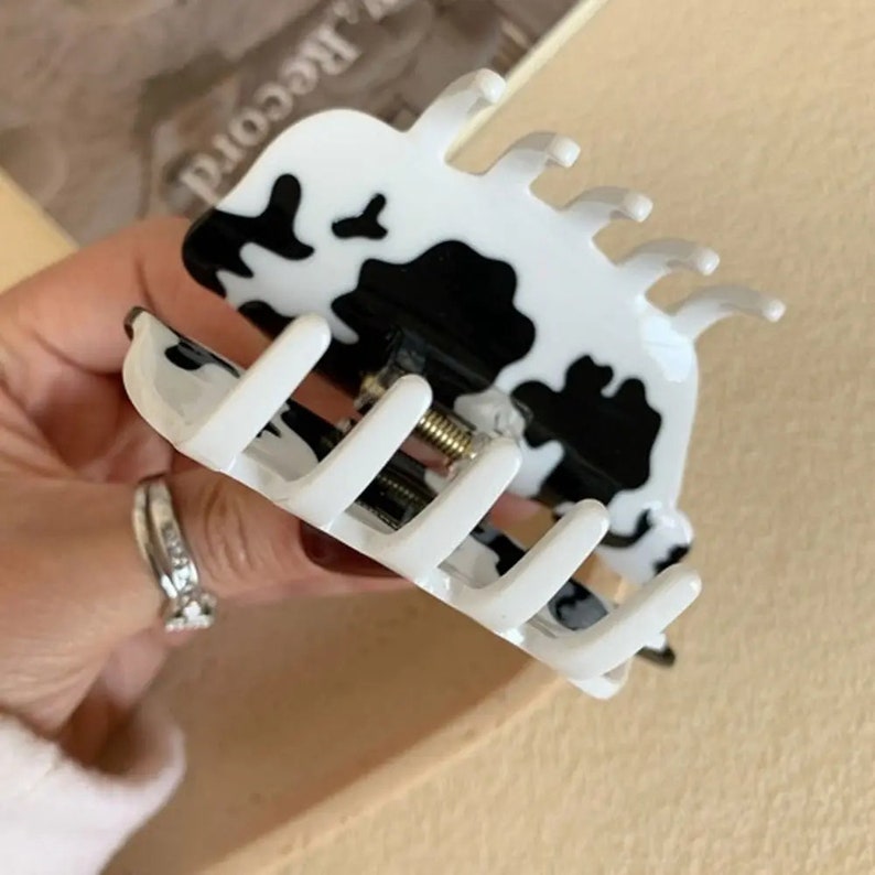 Happy Farm Animals Hair Claw, Handmade Acetate Hair Accessories, Pig