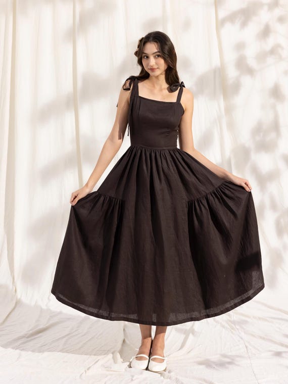 chinese dress ladies The Tie Strap Dress – BOHÈME main image 1