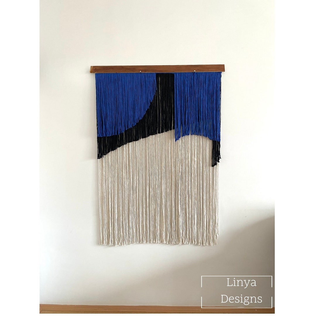 Macrame Wall Hanging Fiber Art, Modern Wall Hanging Decor, Handmade