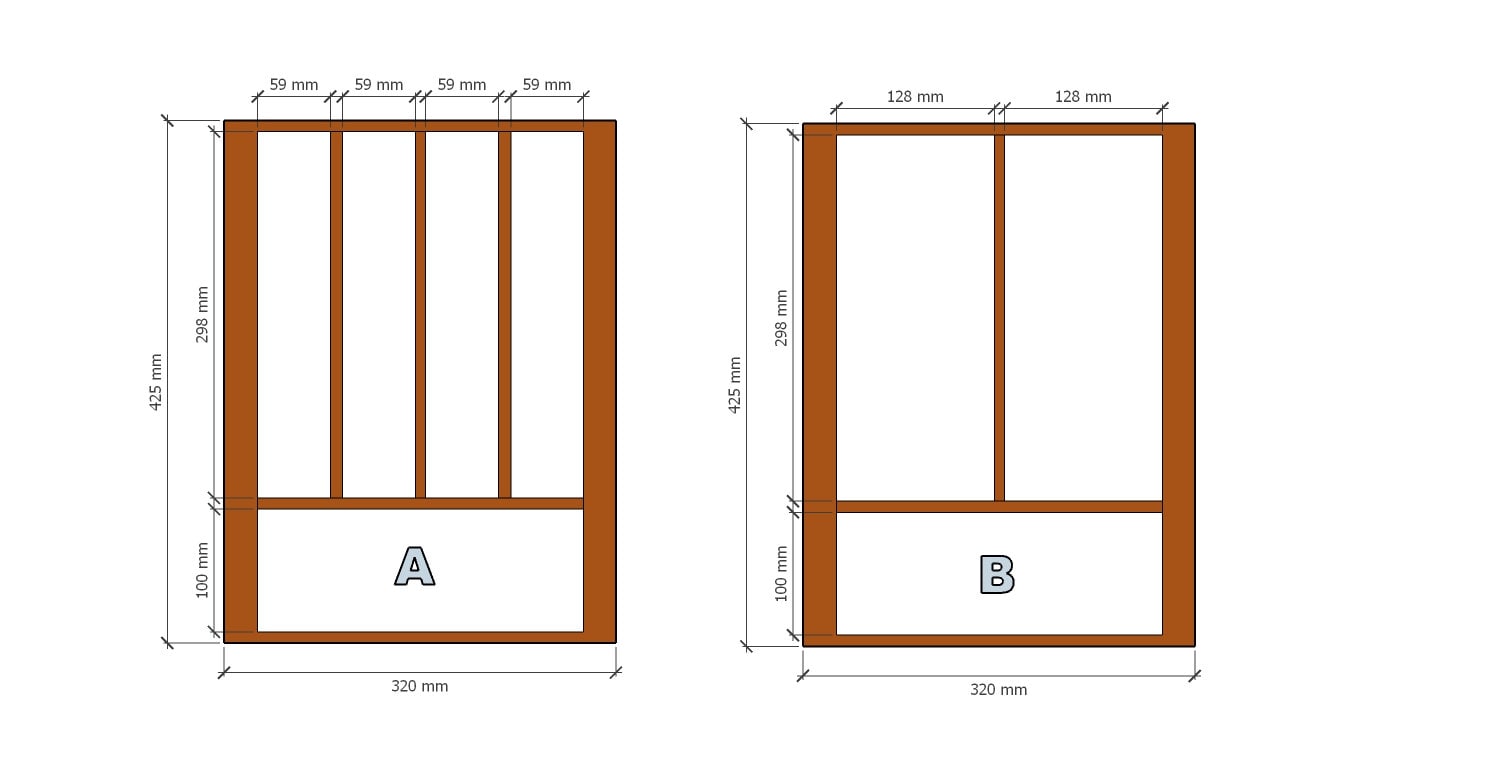 Custom Cutlery Trays. Bespoke, Handmade to Order. Drawer Organisers