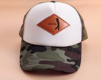 Custom engraved golf hat, golf tournament gifts