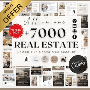 Real Estate Templates Bundle For Social Media, Realtor Content , Real Estate Instagram Posts, Realtor Engagement Posts,  Real Estate Feed