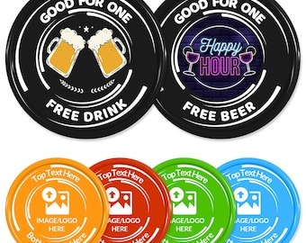 200-1000 custom pokerchips, plastic pokerchips met foto, print je persoonlijke tekst of logo, Las Vegas-casinochips, goed voor drankjetokens