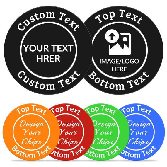 Photo Poker Chips 100 Custom Poker Chips With Your Photo - Double Sided ...