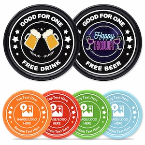 Fichas de póker de plástico personalizadas (200-1000), fichas con logotipo, fichas para bebidas con foto personalizada, fichas de casino de Las Vegas, fichas para eventos, regalos de boda