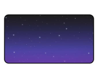 Stardew Valley Night Stars Desk Mat - Gaming Mouse Pad XXL, Gaming Desk Pad, Kawaii Gaming Keyboard Mat Pad, Pixel Art Extra Large Mouse Pad