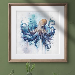 Colorful Octopus 1 Cross Stitch Pattern Instant PDF Download - Octopus Cross Stitch - Animal Cross Stitch Pattern
