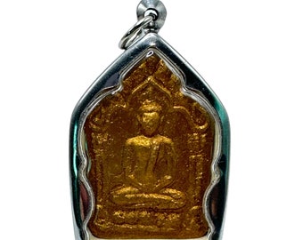 Authentic Khun Paen Guman Amulet 1 takrut Thai Buddha Pendant for Charm, Protection & Blessings | Vintage Thai Magic Jewelry | thai amulet