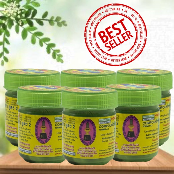 Thai Swan HEARBAL Inhaler - Green Jar (40g.) | Aromatic Wellness Essential