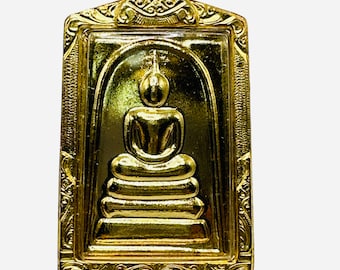 Somdej Chinabanchorn Temple Bell  | Gold-plated | Flowing Iron |  Sacred Relics | Somdej Temple Bell | Waterproof Micron| thai amulet