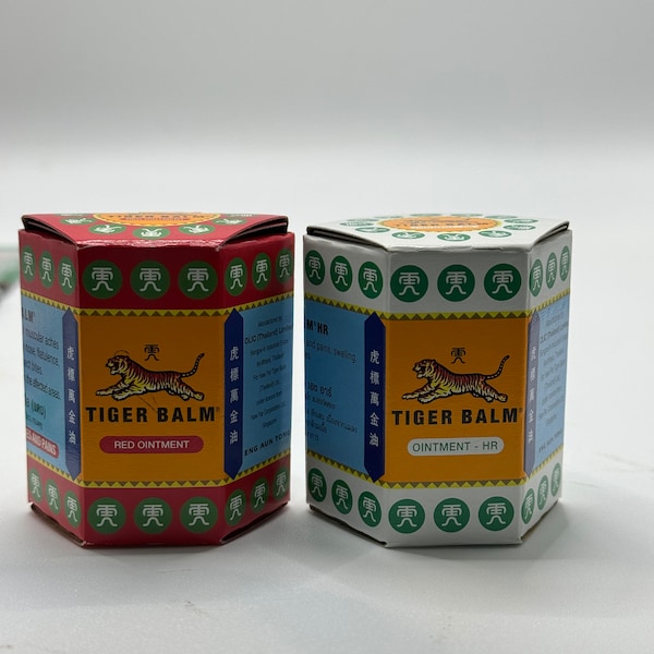 Effective Search Title: 'Tiger Balm Formula - White/Red, Pleasantly Fragrant, Alleviates Pain, Swelling, Inflammatio