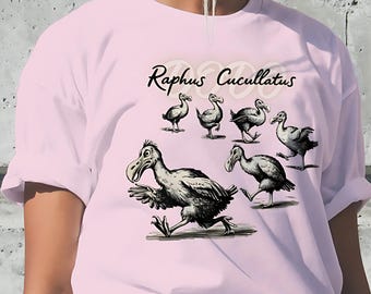 Vintage Dodo Bird Shirt Graphics Animal Dodo Tee Funny Birding Shirte Giftful Lover Unisex Casual Apparel Dodo Raphus Cucullatus Tee