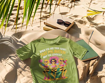 Best Team Shirt Funny Pollination Squad T-Shirt Humorous Bee & Butterfly Garden Tee, Nature Lover Shirt, Gardener Gift Idea Best Squad Tee