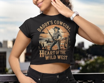 Daddy's Cowgirl Shirt Westerners Cowgirl Shirt Western Stylee Tee Cowgirl Led Tee Western Westerner Gift Westerner Girls Tee Cowboy Shirt