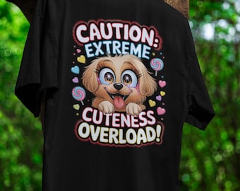 Golden Retriever Cute Tee Funny Adorable Puppy Shirt Whimsical Dog Lover Gift Soft Cotton Comfort Fit T-Shirt Unique Pet Owner Clothing