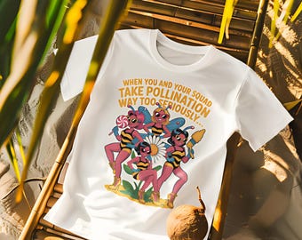 Best Squad Tee Funny Pollination Squad Shirt for Bee Lovers Nature Humor Tee Butterfly Squad Shirt Gardener Gift Insect Joke Tee Best Team