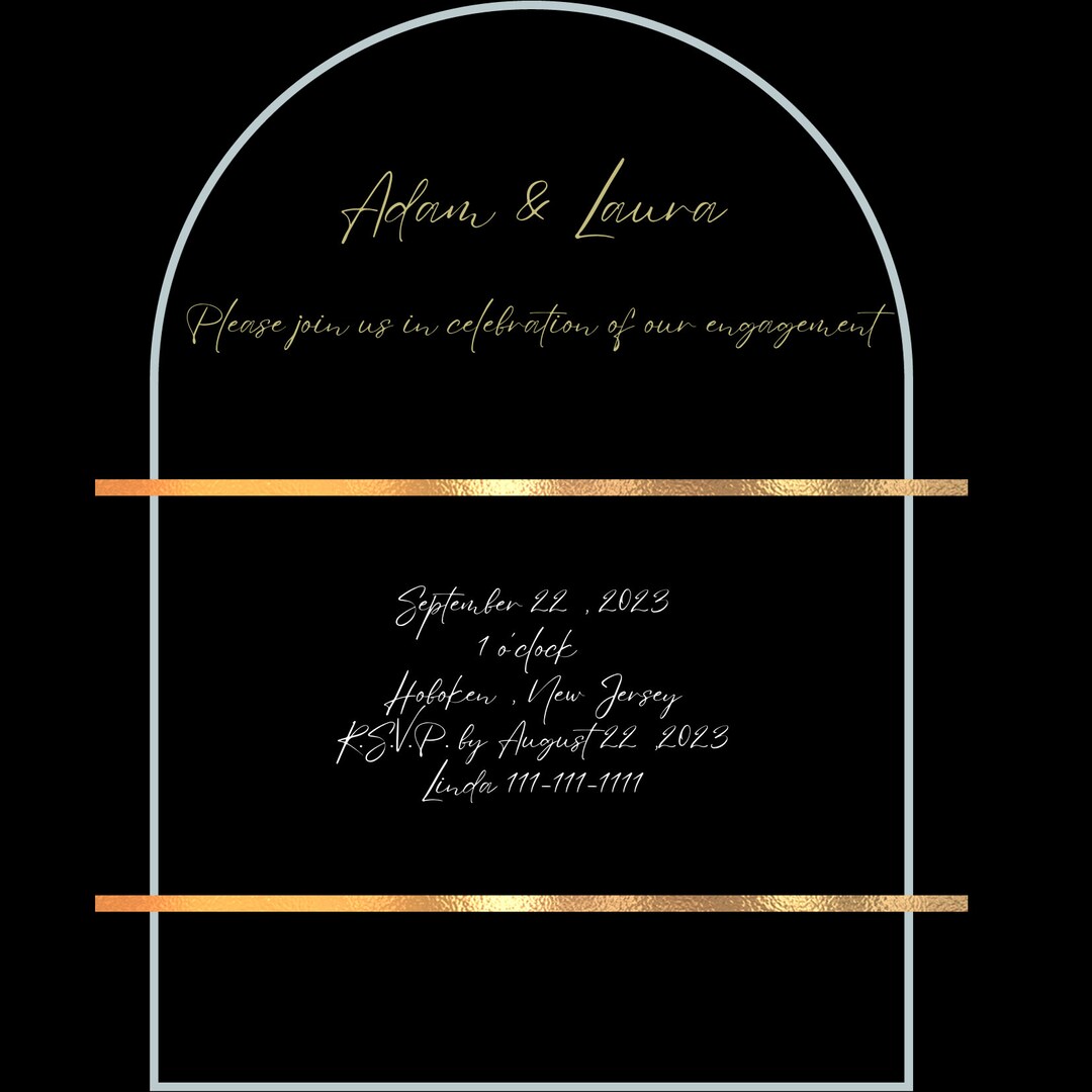 Engagement Party Invitations Etsy Canada