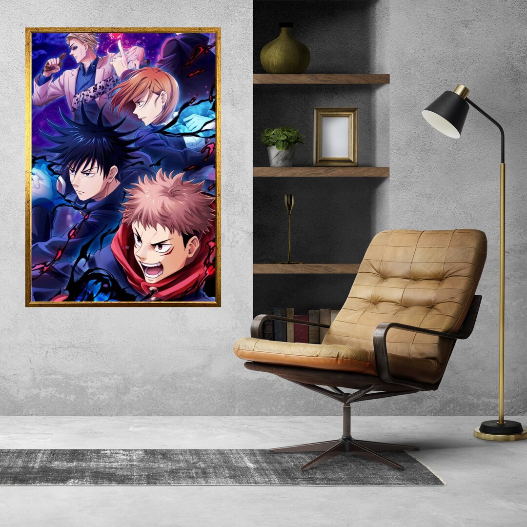 Jujutsu Kaisen Wall Decor, Canvas Art Print, Japanese Anime Poster ...