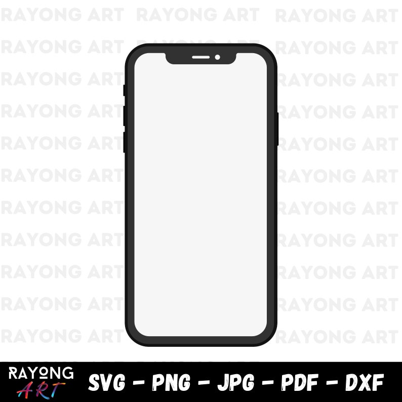 Mobile Phone SVG Phone SVG Mobile PNG Smartphone Vector Smartphone Svg iPhone Svg Cut Files For Cricut Sihouette image 1