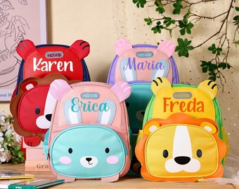 Mochila personalizada para niños pequeños, mochila con nombre personalizado para niños y niñas, mochila para niños, mochila escolar para niños, el mejor regalo de cumpleaños