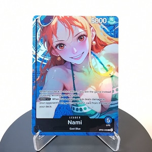 NAMI Custom Leader OP03 - Karte One Piece Custom - Lámina holográfica completa HYPER-Gloss