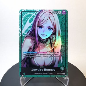 Bonney Custom Leader OP07 - Carte personnalisée en une pièce - Feuille holographique intégrale HYPER-brillante